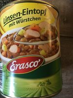 Linsen-Eintopf mit Würstchen