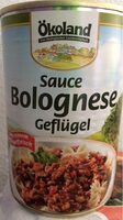 Sauce Bolognese Geflügel Ökoland