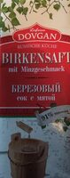 Birkensaft mit Minzgeschmack