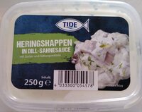 Heringshappen in Dill-Sahnesauce