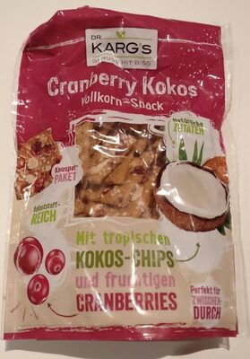 Cranberry Kokos Vollkorn-Snack by Dr. Karg‘s