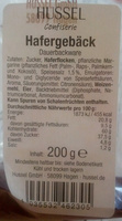 Hafergebäck