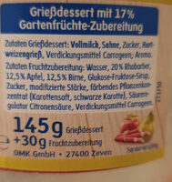 Grießdessert Gartenfrüchte