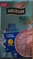 Reis Dessert auf Basis von Hafer