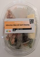 Salatbox Hähnchen Käse mit Senf Dressing