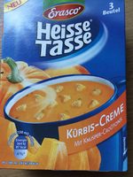 Heiße Tasse Kürbis-Creme