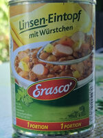 Erasco Linsentopf mit Würstchen 4037300103236 Linsentopf mit Würstchen