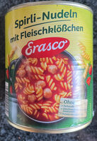Spirli-Nudeln mit Fleischklößchen