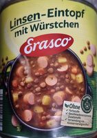 Linsen-Eintopf mit Würstchen