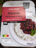 Milchreis mit Kirschen in Sauce