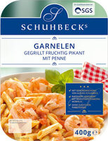 Garnelen - gegrillt fruchtig pikant mit Penne