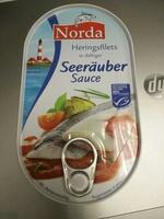 Heringsfilet in deftiger Seeräuber Sauce
