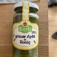 Grüner Apfel in Honig