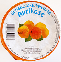 Speisequarkzubereitung Aprikose