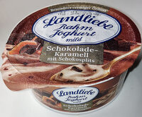 Rahmjoguhrt mild - Schokolade-Karamell mit Schokosplits