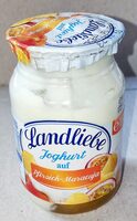 Joghurt auf Pfirsich-Maracuja