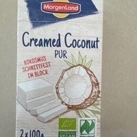 Creamed coconut