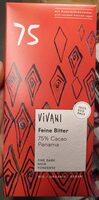 Fine bitter 75% cacao Panama