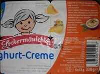 Joghurtcreme - Pfirsich-Maracuja