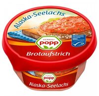 Lidl Feinkost Popp FISCH Alaska Seelachs Brotaufstrich Aus der Kühlung 1.99€ 250g Becher 1kg 7.96€