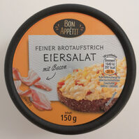 Feiner Brotaufstrich Eiersalat mit Bacon