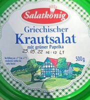 Griechischer Krautsalat mit grüner Paprika