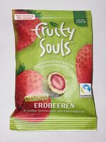 Erdbeeren in weißer Schokolade & Matchapulver