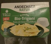 Frische Bio-Trigoni mit Käsefüllung