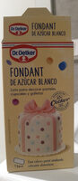 Fondant de azúcar blanco