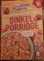 Dinkel Porridge Cranberry-Sauerkirsche