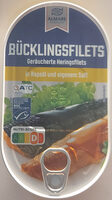 Bücklingsfilets Geräucherte Heringsfilets in Rapsöl und eigenem Saft