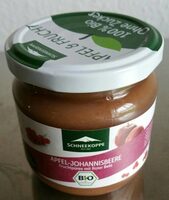 Apfel-Johannisbeere Fruchtpüree mit roter Bete
