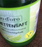 ALDI RIO D'ORO Würzsaft 100 % Saft aus Konzentrat Limette 0.69€ 0,2 l Flasche 1. Liter 3.45€