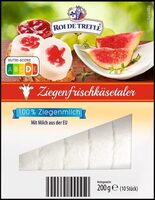 ALDI ROI DE TREFLE Käse Ziegenkäse-Spezialität  Ziegenfrischkäsetaler, 200 g Aus der Kühlung Dauertiefpreis 2.19€ Packung 1kg = 14.60€