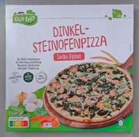 Bio-Dinkel-Steinofenpizza - Lachs-Spinat