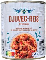 Djuvec-Reis mit Cevapcici