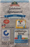 Gutsherren Leberwurst, grob