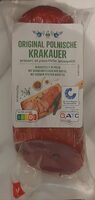 Original Polnische Krakauer, geräuchert, mit grünem Pfeffer