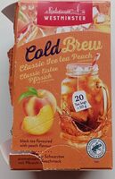 Cold breu classic ice tea peach