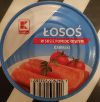 Łosoś w sosie pomidorowym kawałki