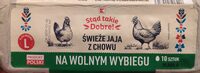 Świeże jaja z chowu na wolnym wybiegu