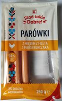 Parówki z mięsem z fileta z piersi kurczaka