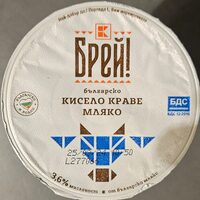 Кисело краве мляко 3.6% БДС