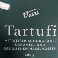 Tartufi mit weißer Schokolade, Karamell und gesalzenen Haselnüssen