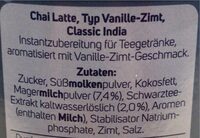 Chai latte typ vanille-zimt classic india
