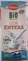 Leche entera de vaca ecológica