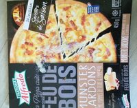 La pizza cuite au feu de bois munster lardon