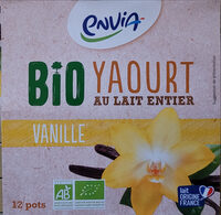 Yaourts vanille étuvés bio