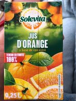 Jus d'orange à base de concentré