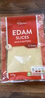 Edam semi-hard medium fat cheese slices